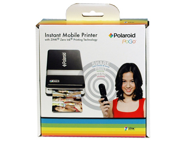 Box 
      
 
 
 and graphic design for Polaroid portable photo printer.