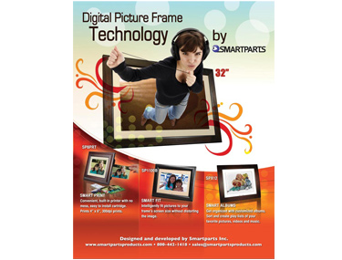 Full-page advertisiment graphics in a trade magazine.