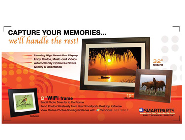 Design of trade show light box visuals.